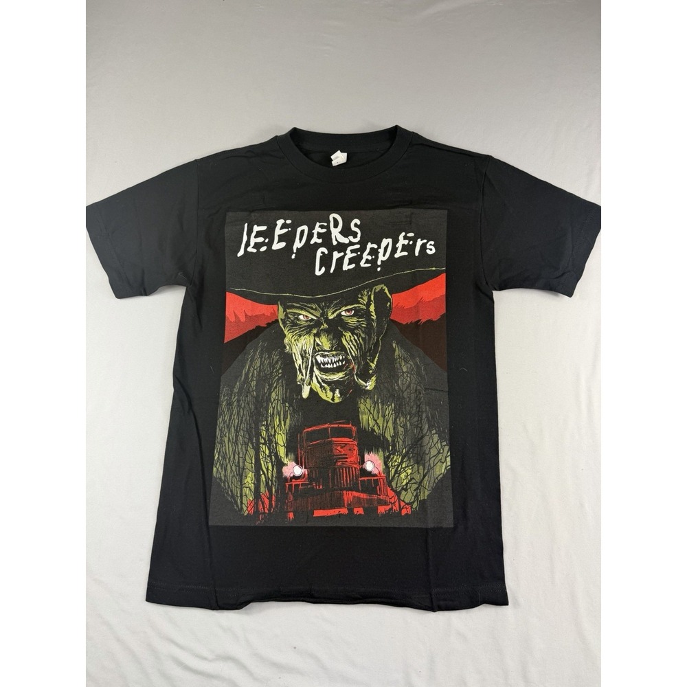 Spectra brand black ss t-shirt, Jeepers creepers, men's small tee